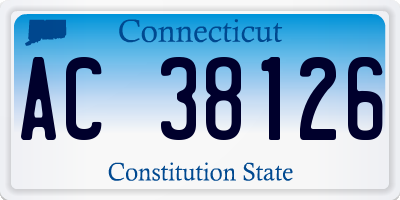 CT license plate AC38126