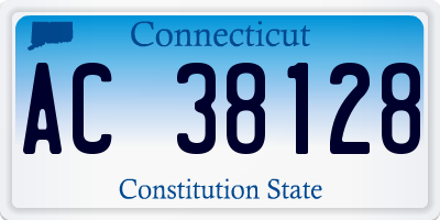 CT license plate AC38128