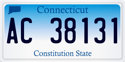 CT license plate AC38131