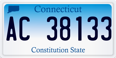 CT license plate AC38133