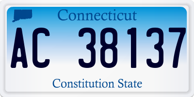 CT license plate AC38137