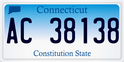 CT license plate AC38138