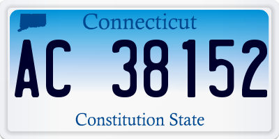CT license plate AC38152