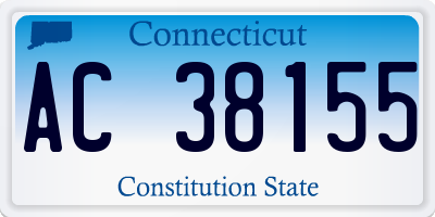 CT license plate AC38155