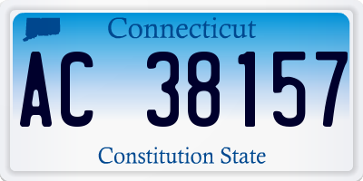 CT license plate AC38157