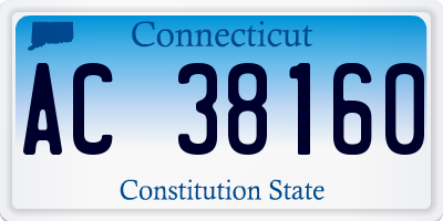 CT license plate AC38160