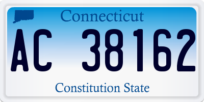 CT license plate AC38162
