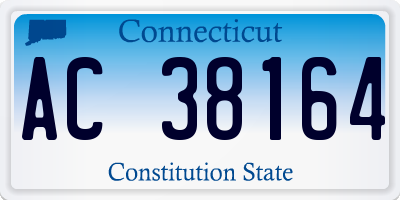 CT license plate AC38164