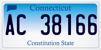 CT license plate AC38166