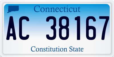 CT license plate AC38167