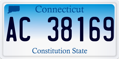 CT license plate AC38169