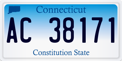 CT license plate AC38171