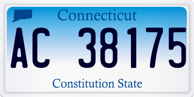 CT license plate AC38175