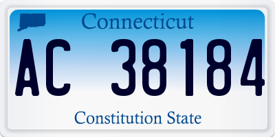 CT license plate AC38184