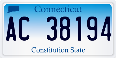 CT license plate AC38194