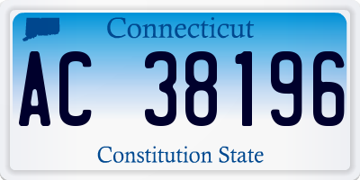 CT license plate AC38196