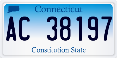 CT license plate AC38197