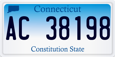 CT license plate AC38198
