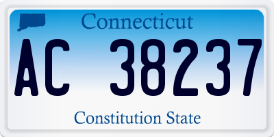 CT license plate AC38237