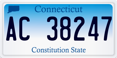 CT license plate AC38247