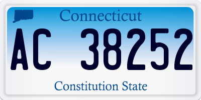 CT license plate AC38252
