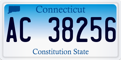 CT license plate AC38256
