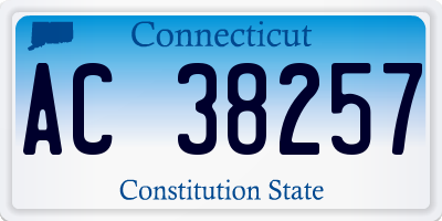 CT license plate AC38257