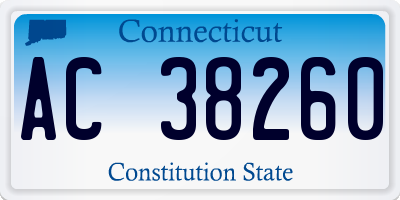 CT license plate AC38260