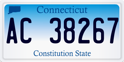 CT license plate AC38267