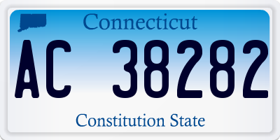 CT license plate AC38282