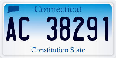 CT license plate AC38291