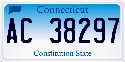 CT license plate AC38297