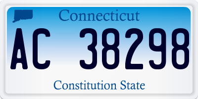 CT license plate AC38298