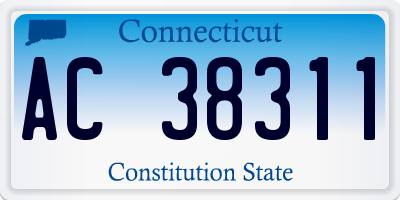 CT license plate AC38311