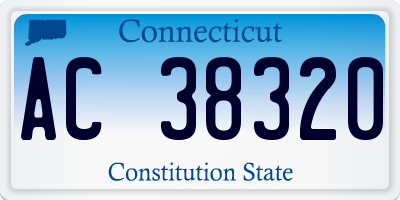 CT license plate AC38320