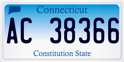 CT license plate AC38366