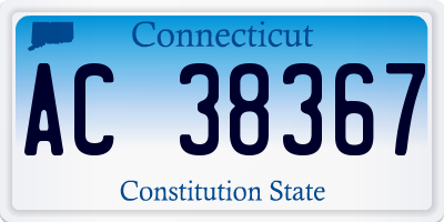 CT license plate AC38367
