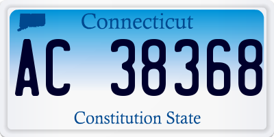 CT license plate AC38368