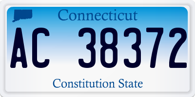 CT license plate AC38372
