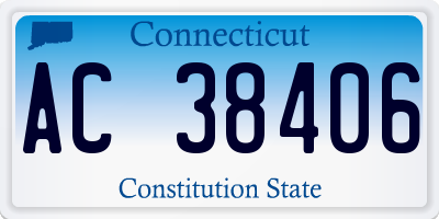 CT license plate AC38406