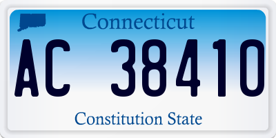 CT license plate AC38410