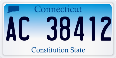 CT license plate AC38412