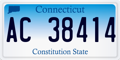 CT license plate AC38414