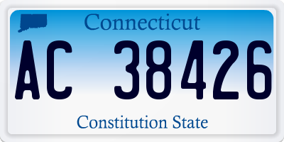 CT license plate AC38426