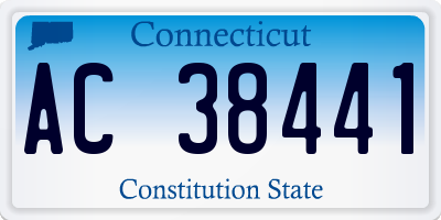 CT license plate AC38441