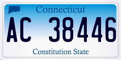 CT license plate AC38446