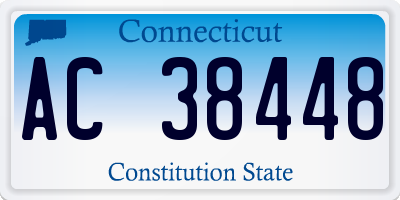 CT license plate AC38448