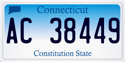 CT license plate AC38449