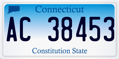 CT license plate AC38453