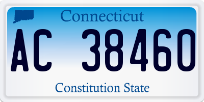 CT license plate AC38460